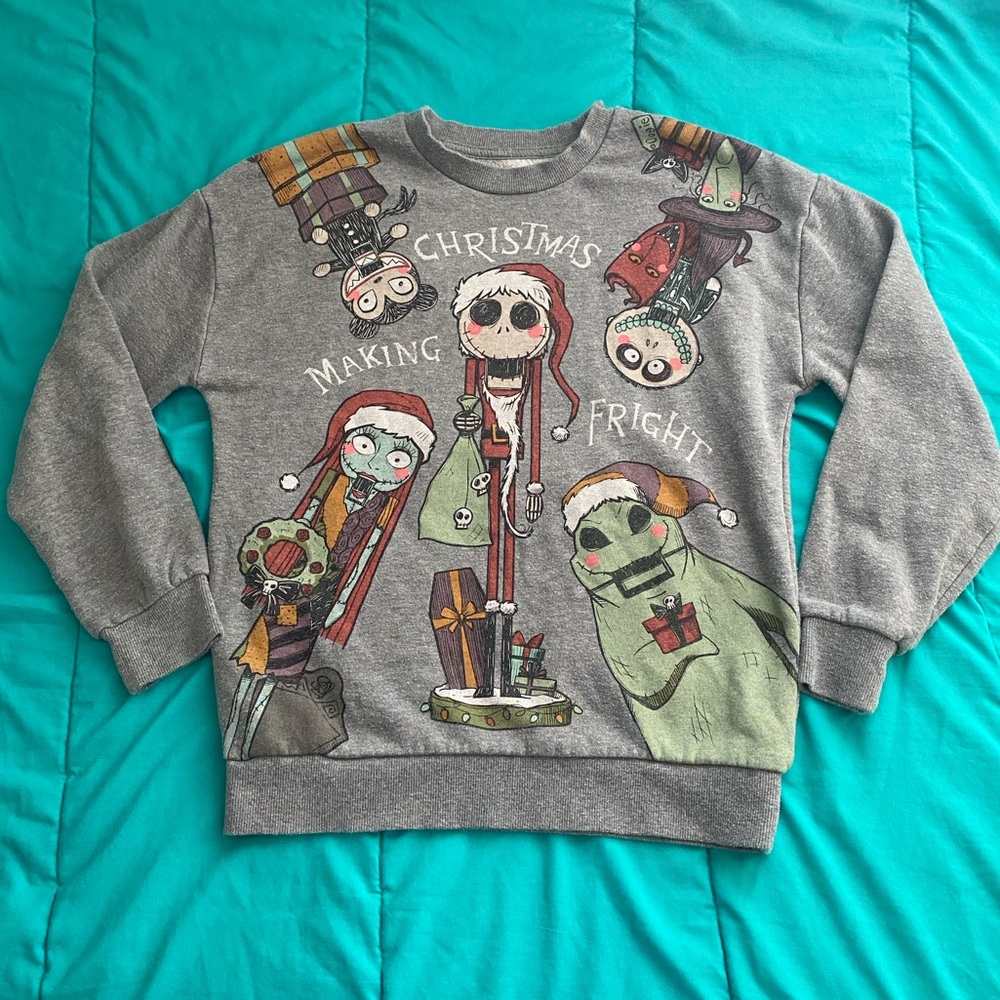 Nightmare Before Christmas Making Christmas Fright Nutcracker Child’s Sweater
